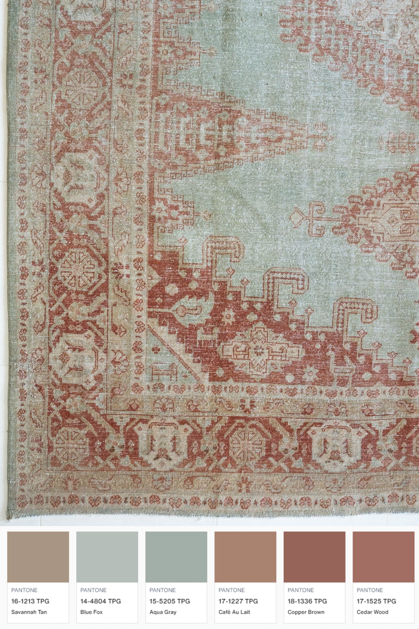 District Loom Vintage Viss Tabriz area rug Glentana