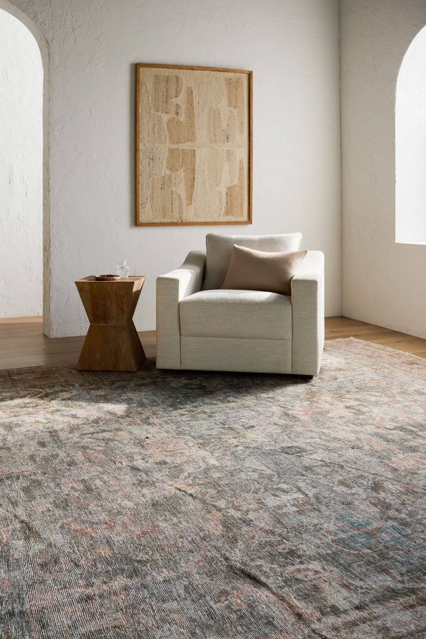  District Loom Vintage Turkish Area Rug Luca