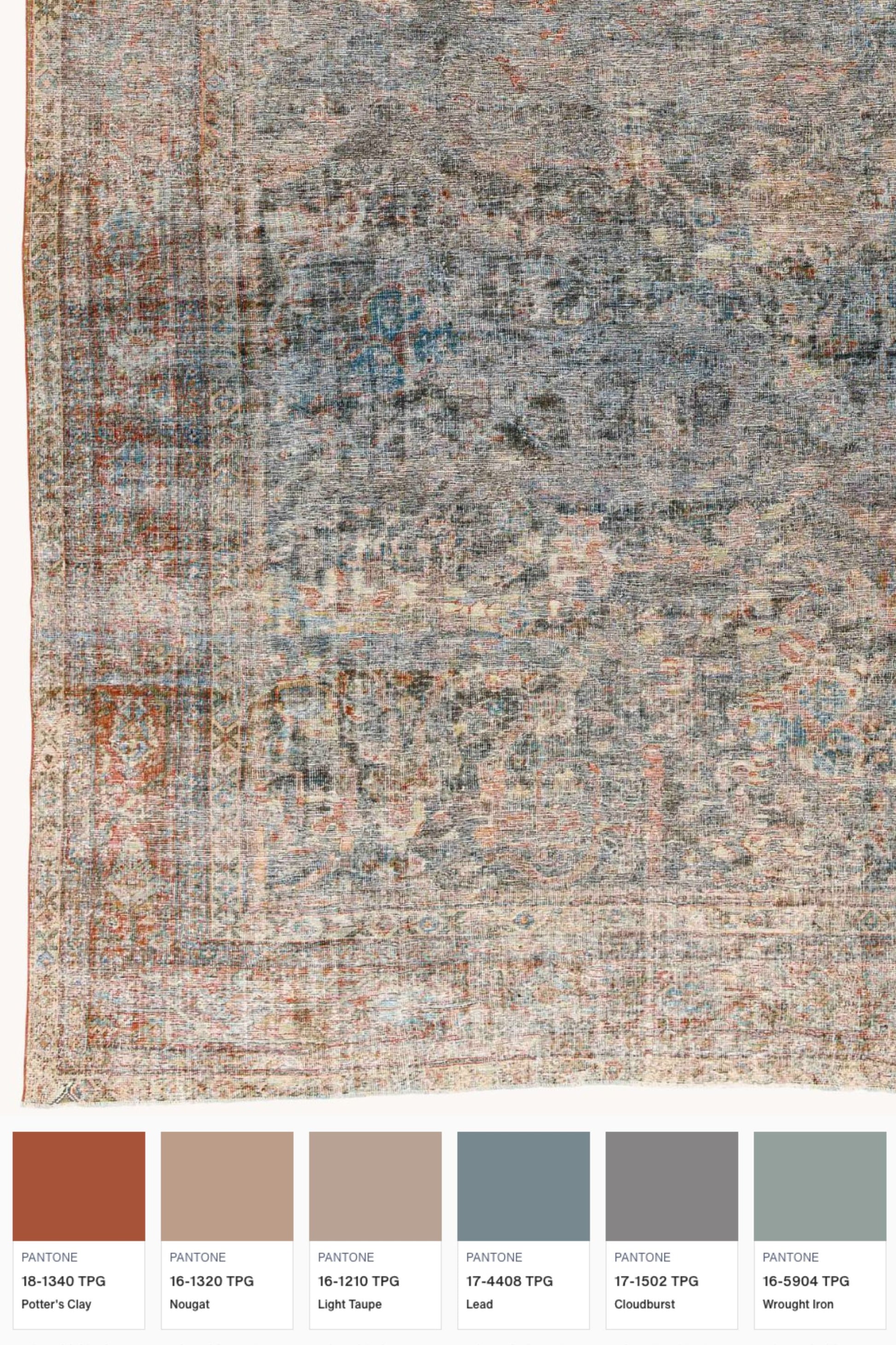  District Loom Vintage Turkish Area Rug Luca