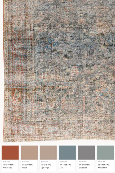  District Loom Vintage Turkish Area Rug Luca