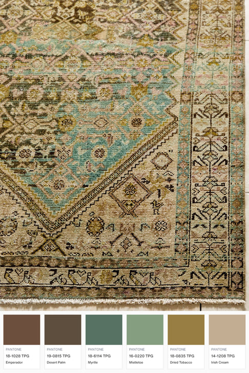 District Loom Vintage Turkish Runner Rug Hanzi