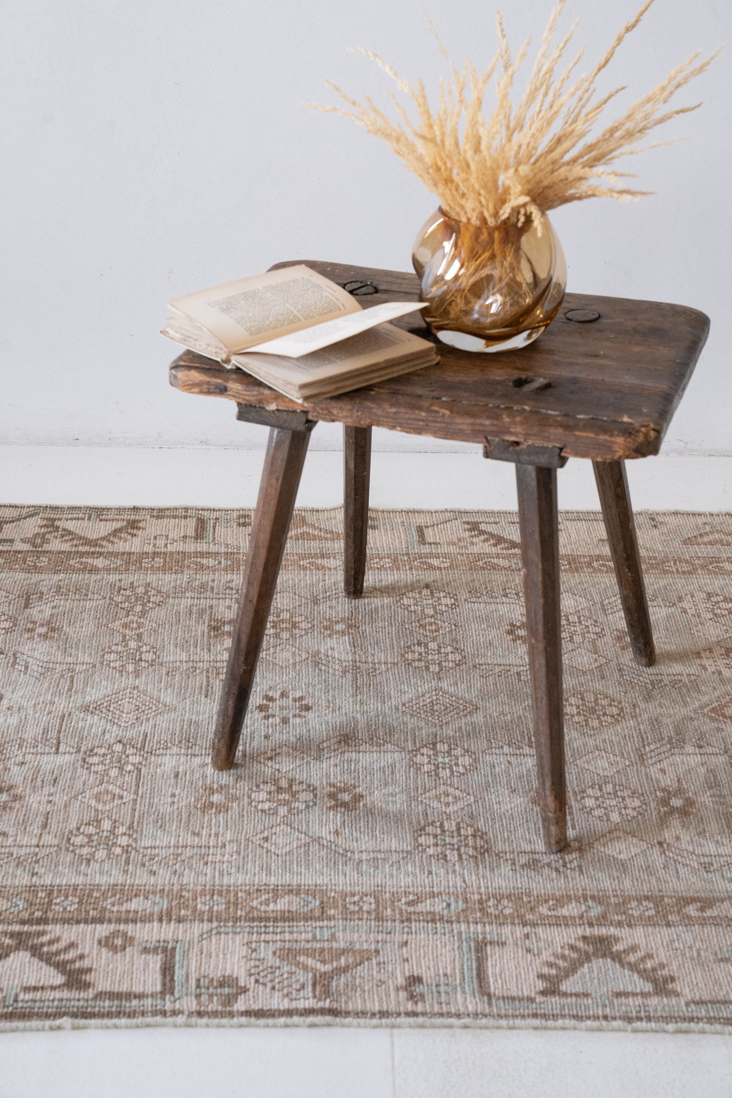 District Loom-Vintage-Malayer-Runner-Rug-Lolo-Styled-Side-Table-With-Book