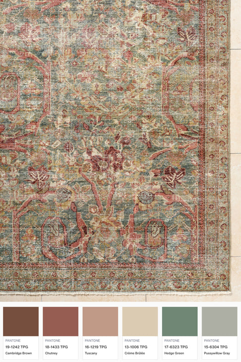District Loom Vintage Turkish Area Rug Leonora