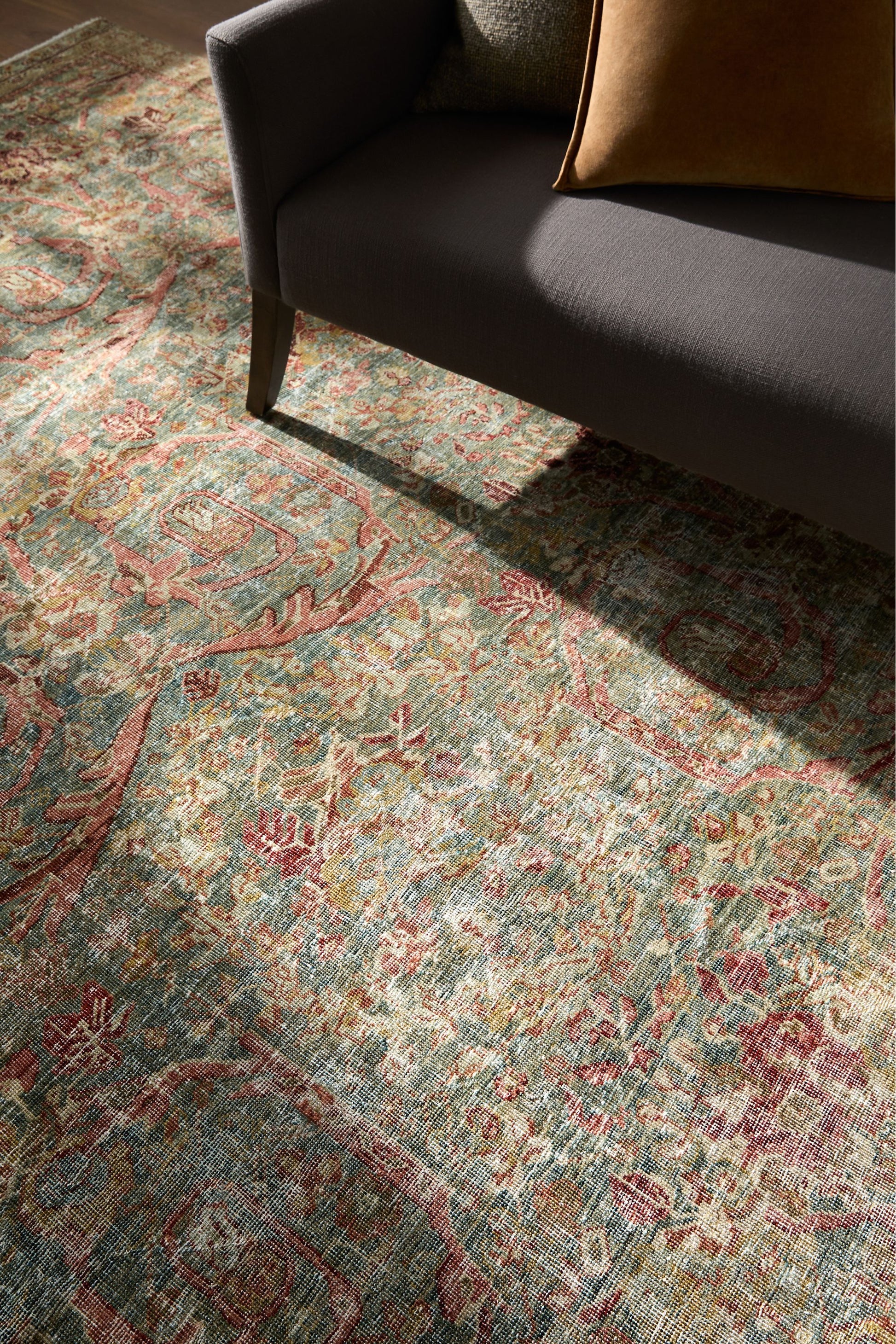District Loom Vintage Turkish Area Rug Leonora
