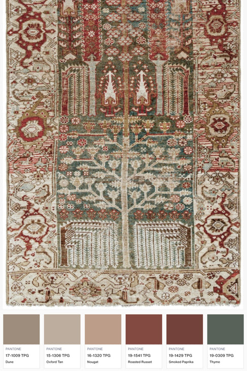 District Loom Antique Persian Hamadan runner rug Clyde