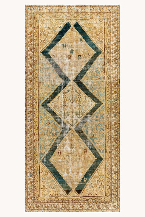 District Loom Vintage Turkish Wide Runner Rug Beck