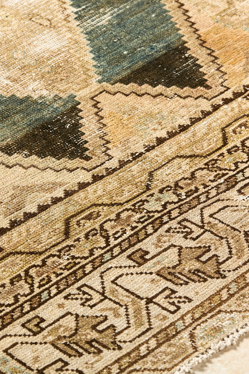 District Loom Vintage Turkish Wide Runner Rug Beck