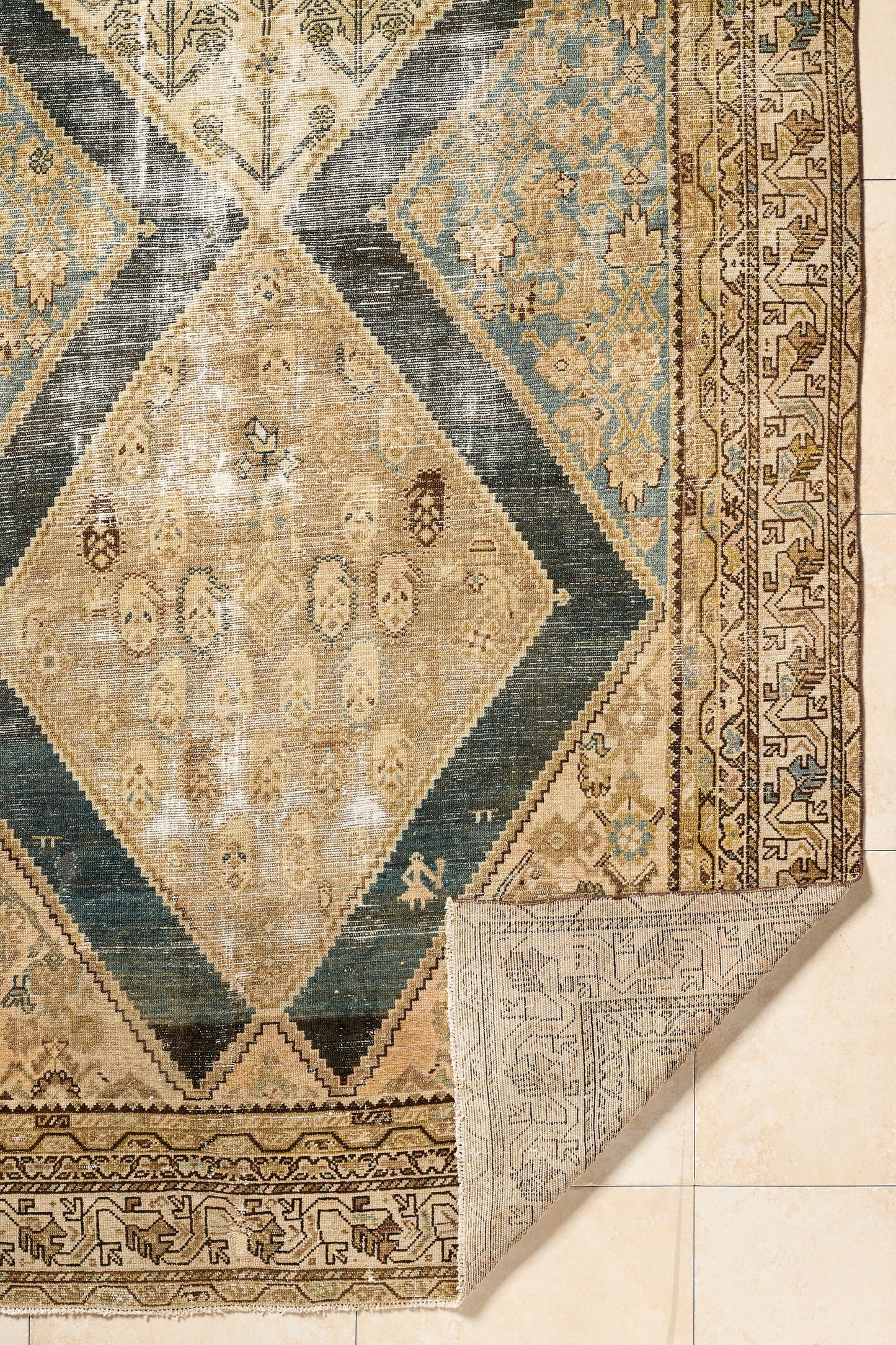 District Loom Vintage Turkish Wide Runner Rug Beck