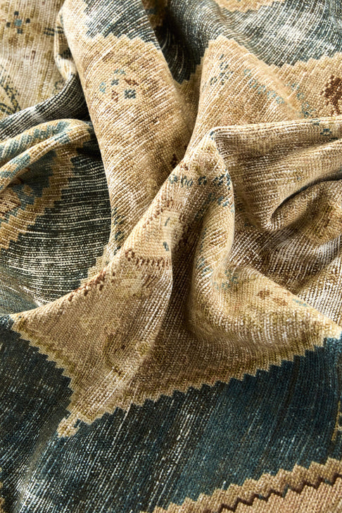 District Loom Vintage Turkish Wide Runner Rug Beck