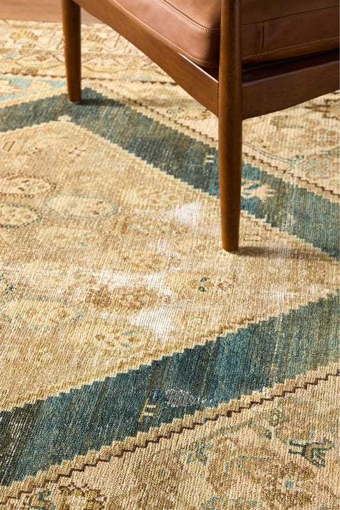 District Loom Vintage Turkish Wide Runner Rug Beck