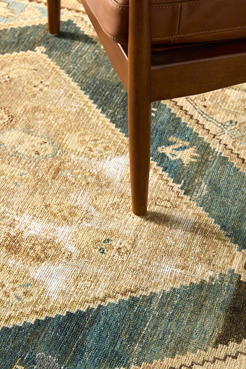 District Loom Vintage Turkish Wide Runner Rug Beck