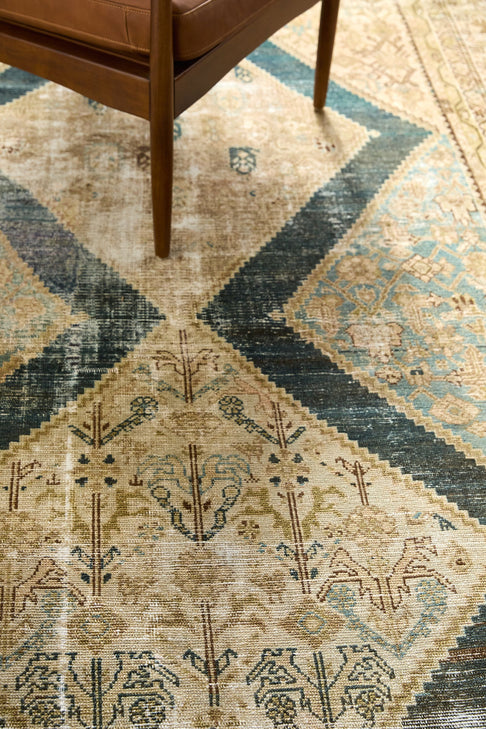 District Loom Vintage Turkish Wide Runner Rug Beck