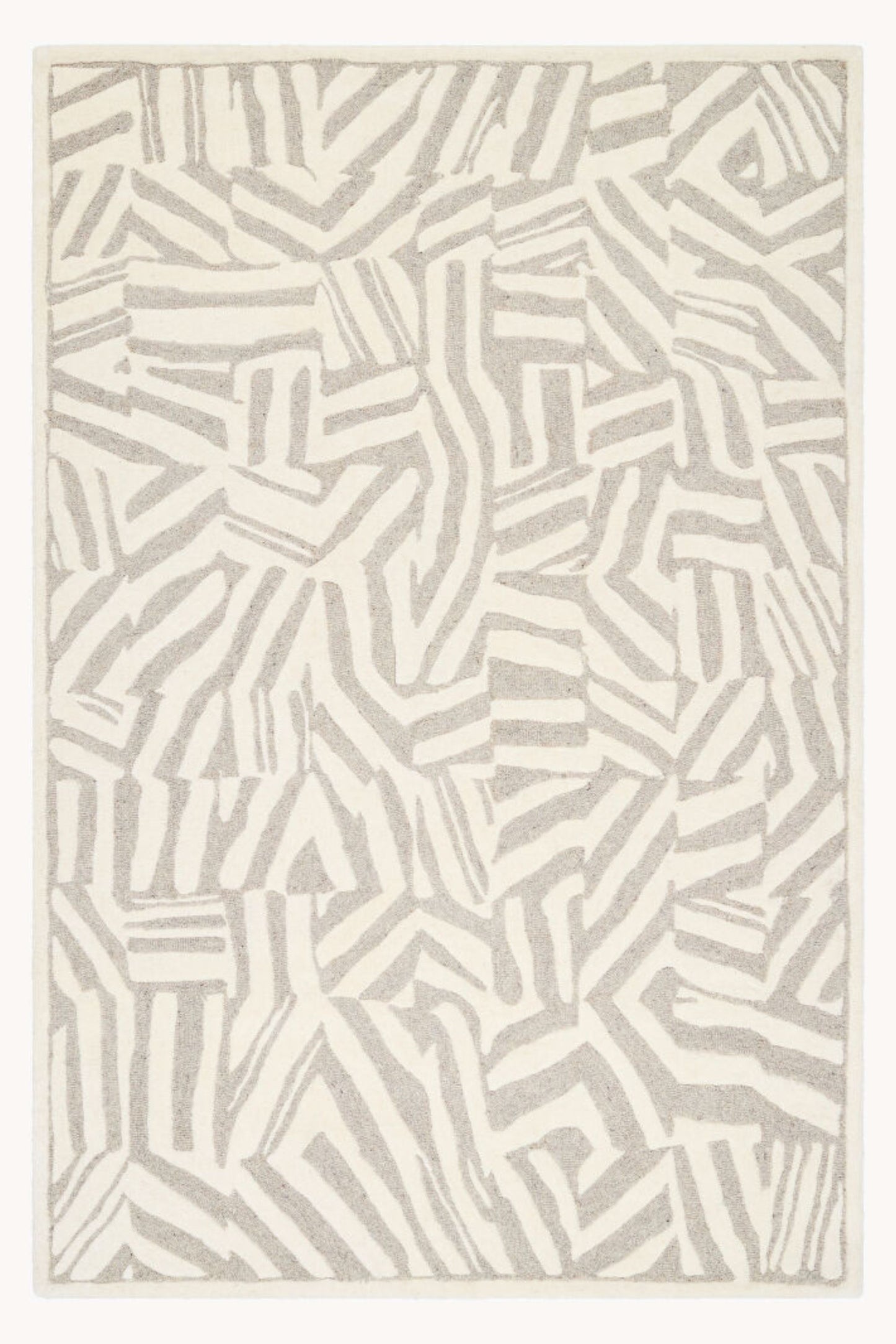District Loom Modern hand tufted rug Dune Ivory