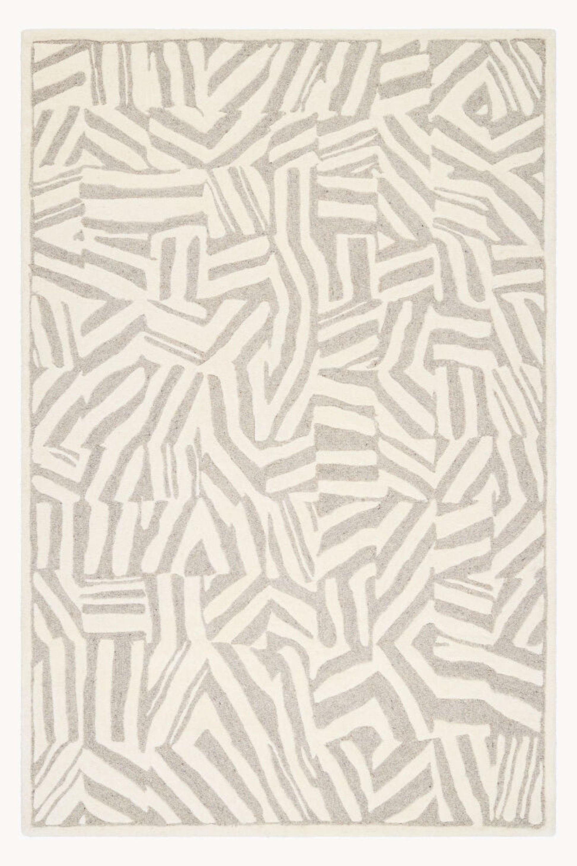 District Loom Modern hand tufted rug Dune Ivory