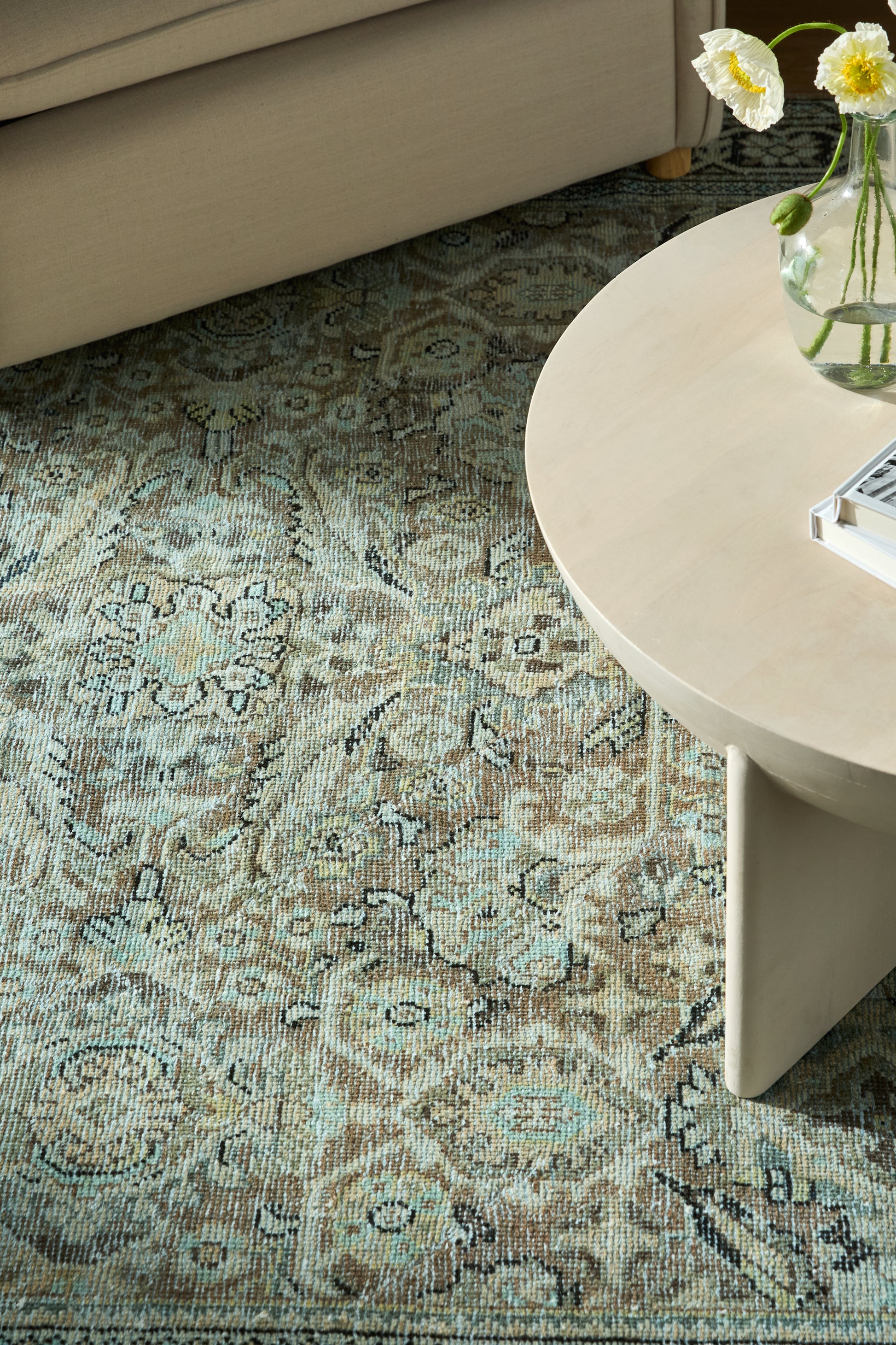 District Loom Vintage Area Rug Dupont