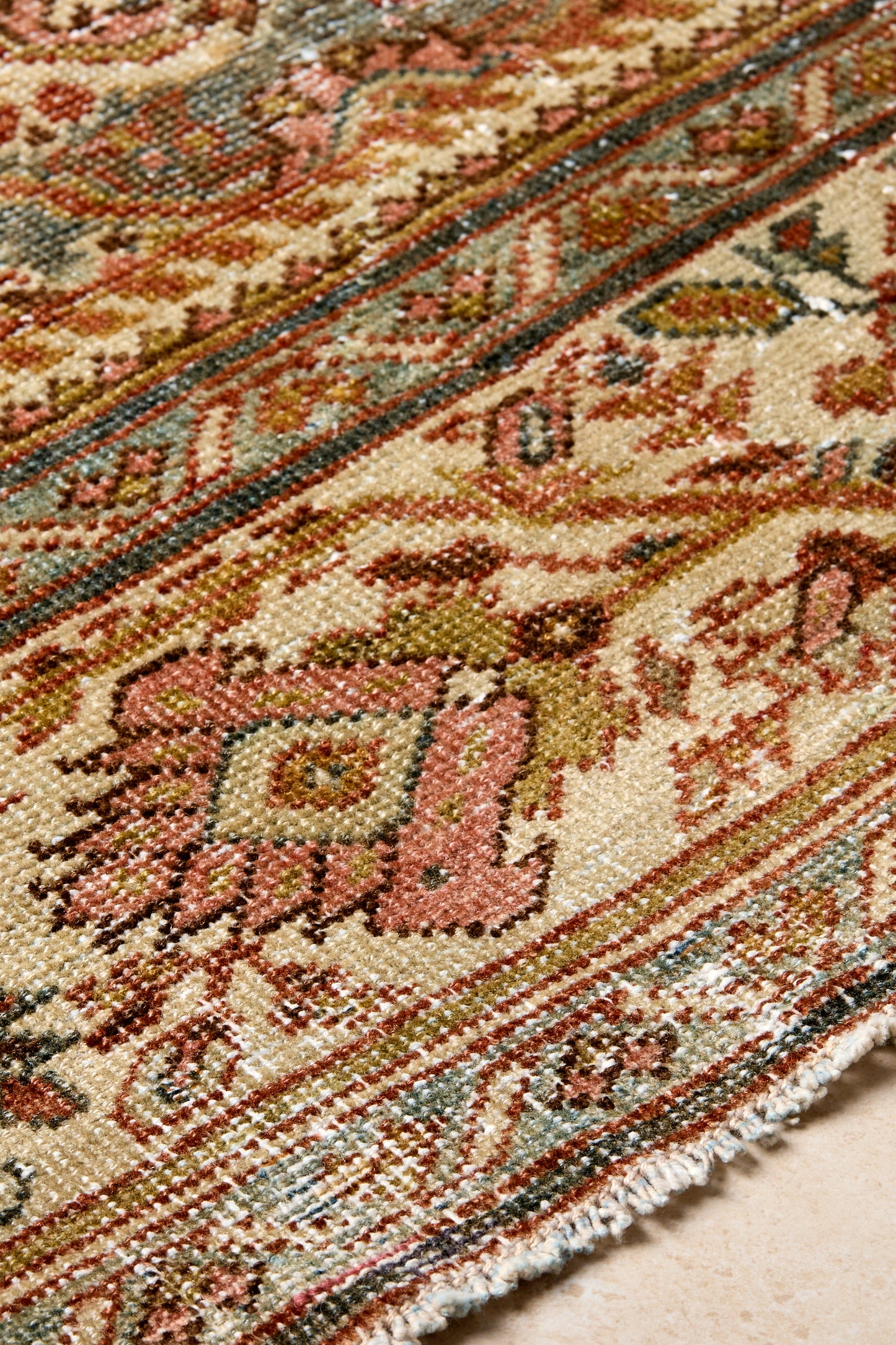 District Loom Vintage Area Rug Rhone