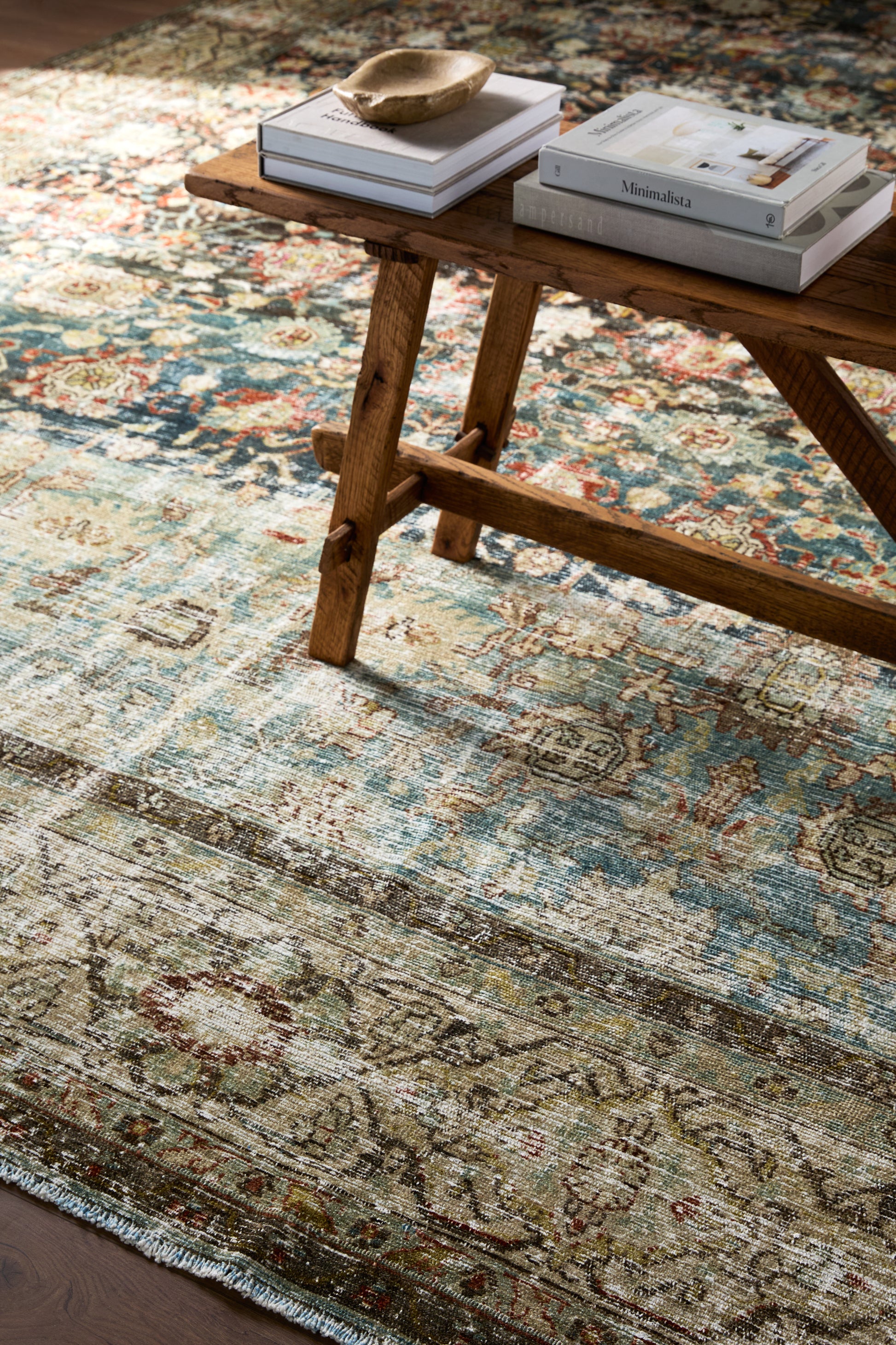 District Loom Vintage Area Rug Spruce