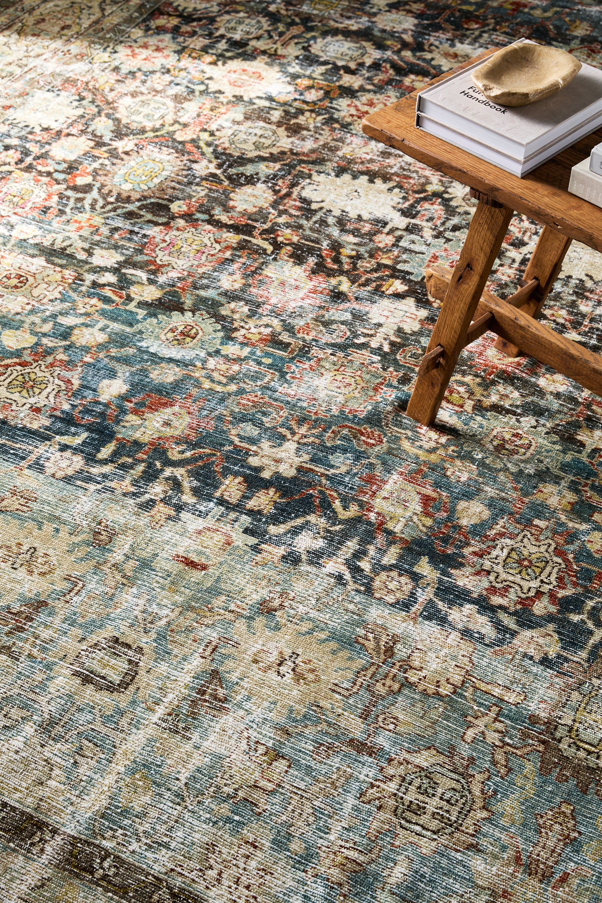 District Loom Vintage Area Rug Spruce