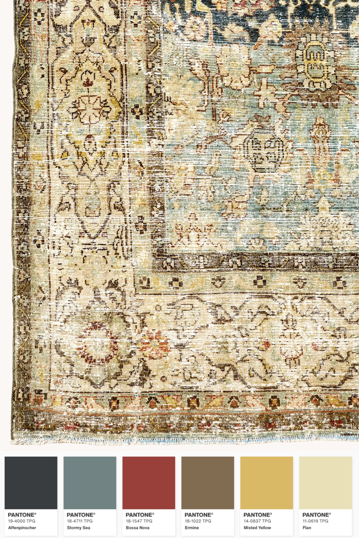 District Loom Vintage Area Rug Spruce