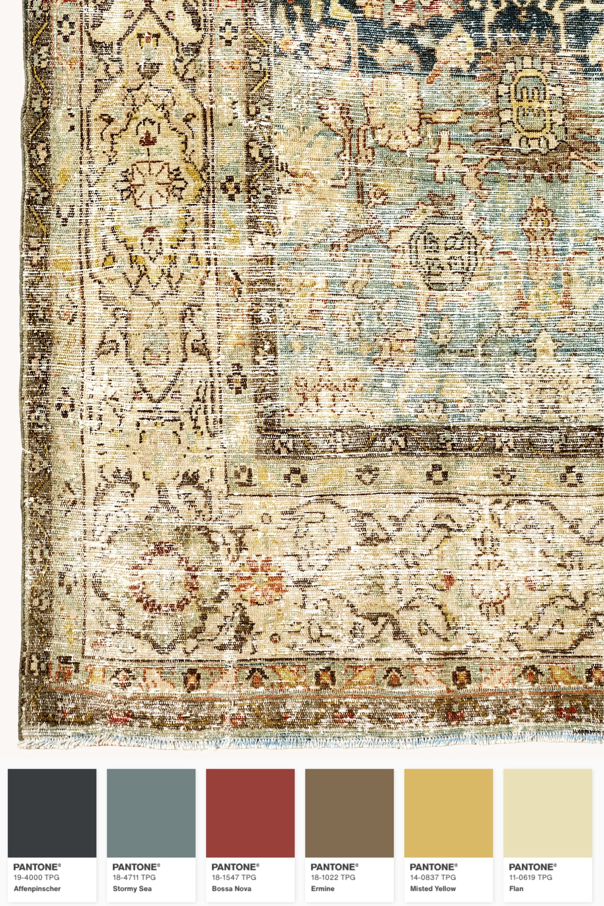 District Loom Vintage Area Rug Spruce