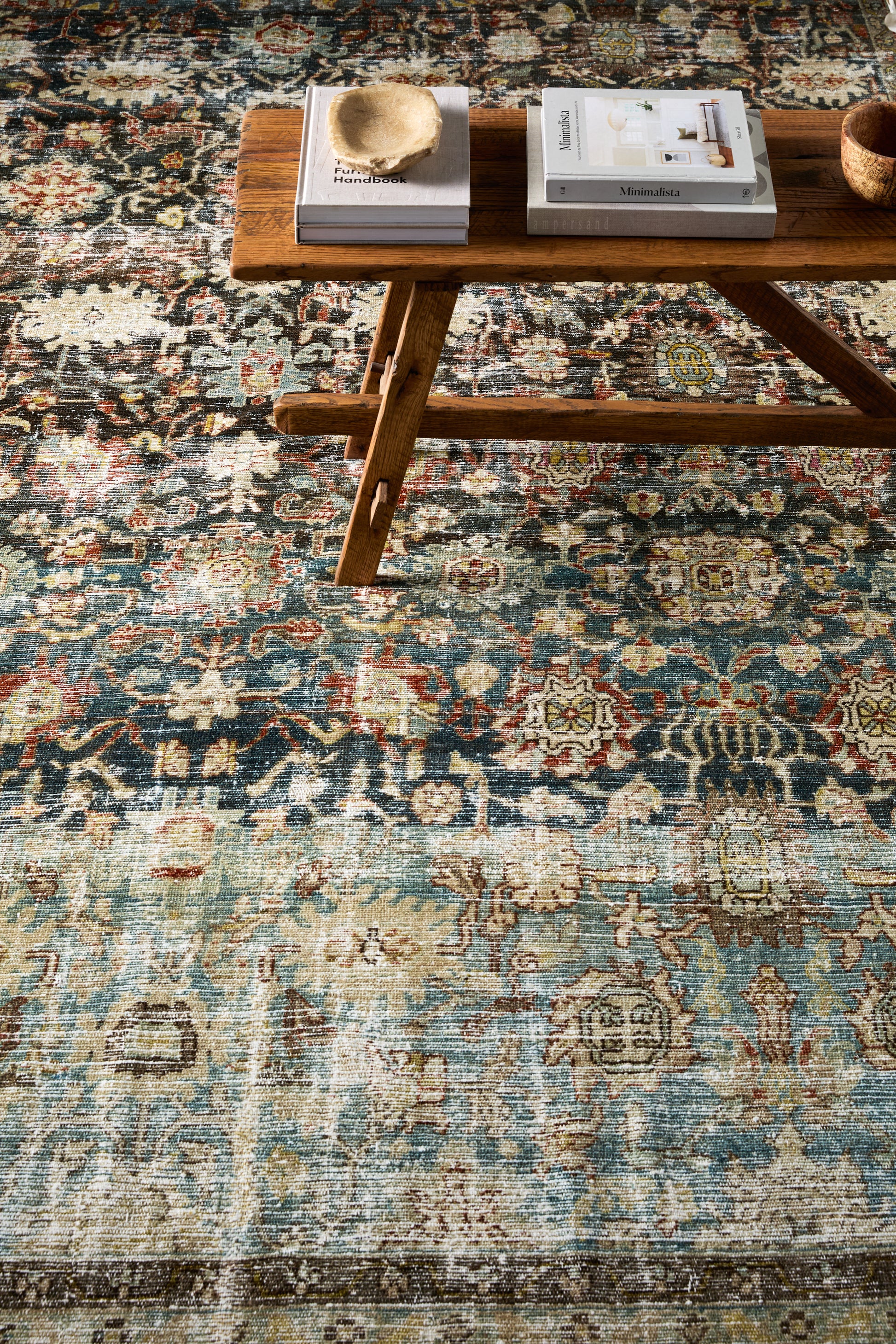 District Loom Vintage Area Rug Spruce
