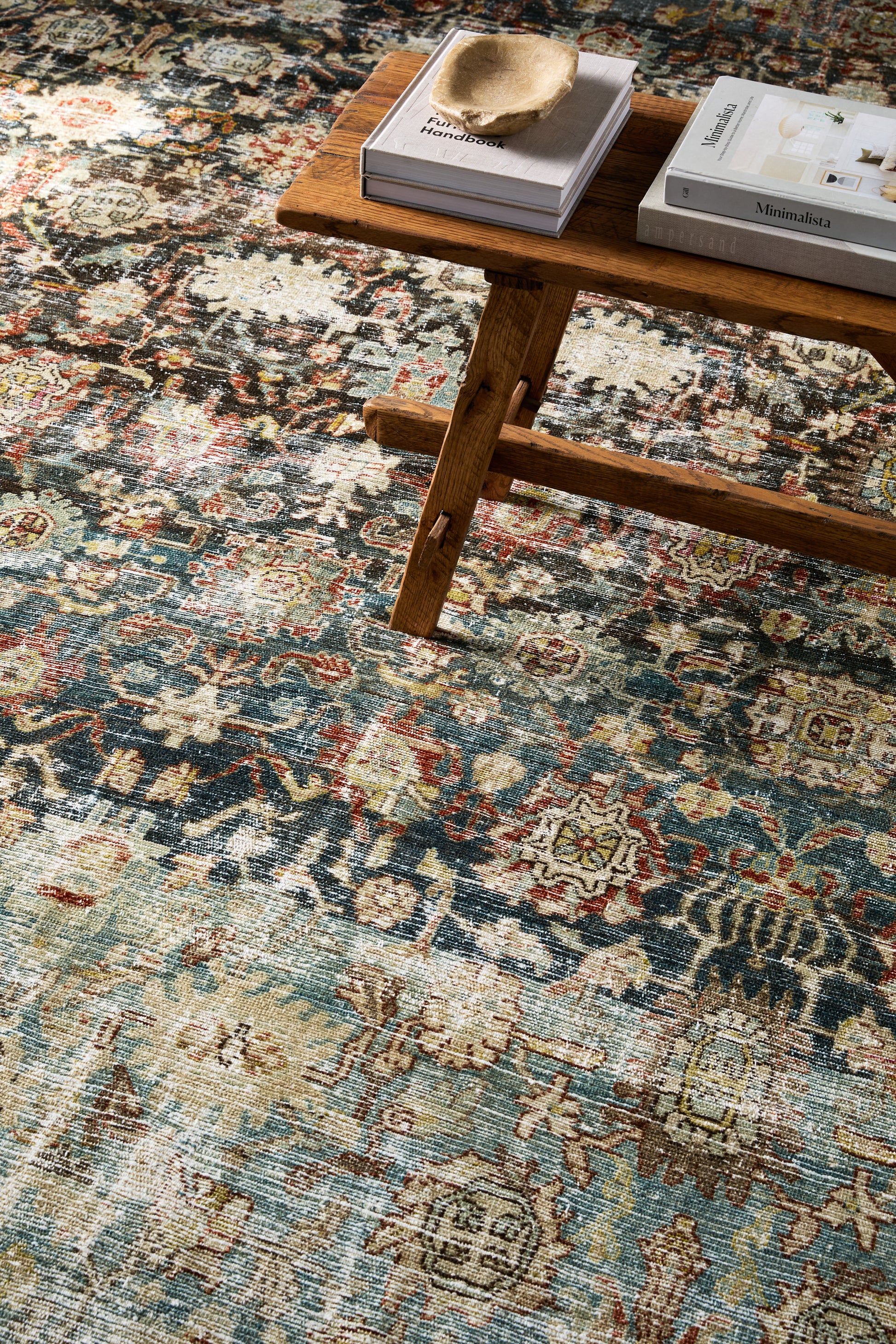 District Loom Vintage Area Rug Spruce