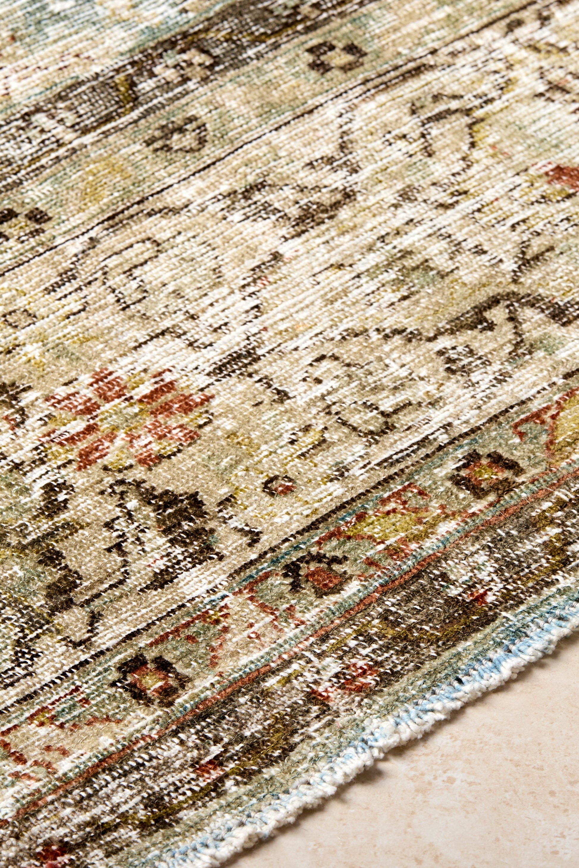 District Loom Vintage Area Rug Spruce