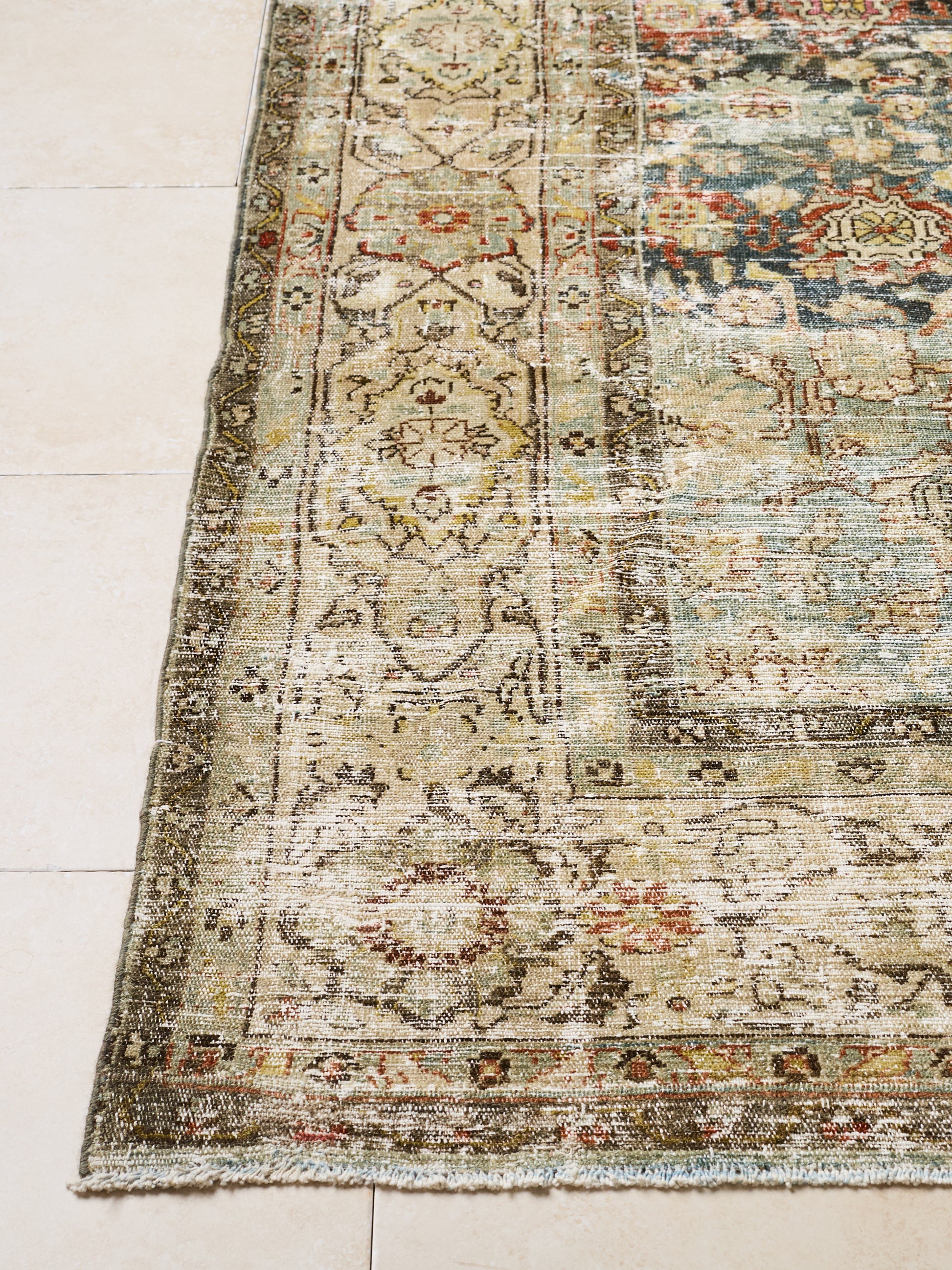 District Loom Vintage Area Rug Spruce