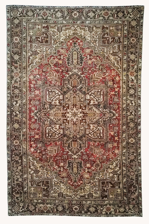 District Loom Vintage Heriz Area Rug Alban