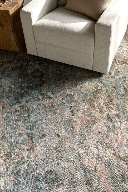  District Loom Vintage Turkish Area Rug Luca