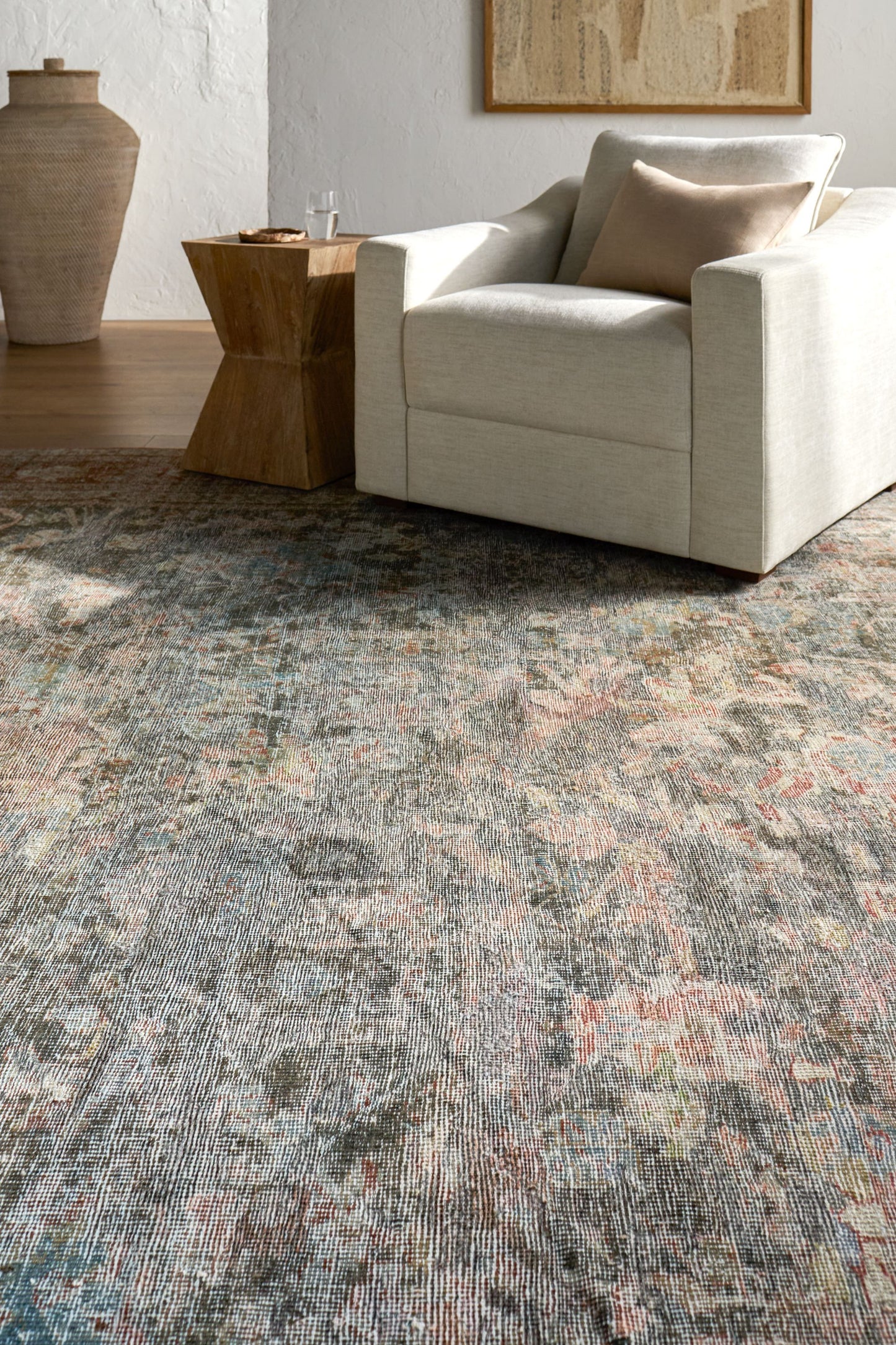  District Loom Vintage Turkish Area Rug Luca