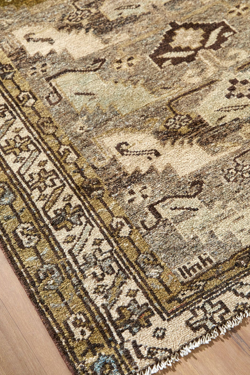 District Loom Vintage Turkish Scatter Rug Kalispell corner2