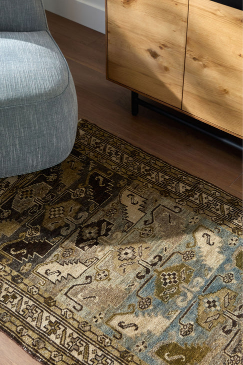 District Loom Vintage Turkish Scatter Rug Kalispell
