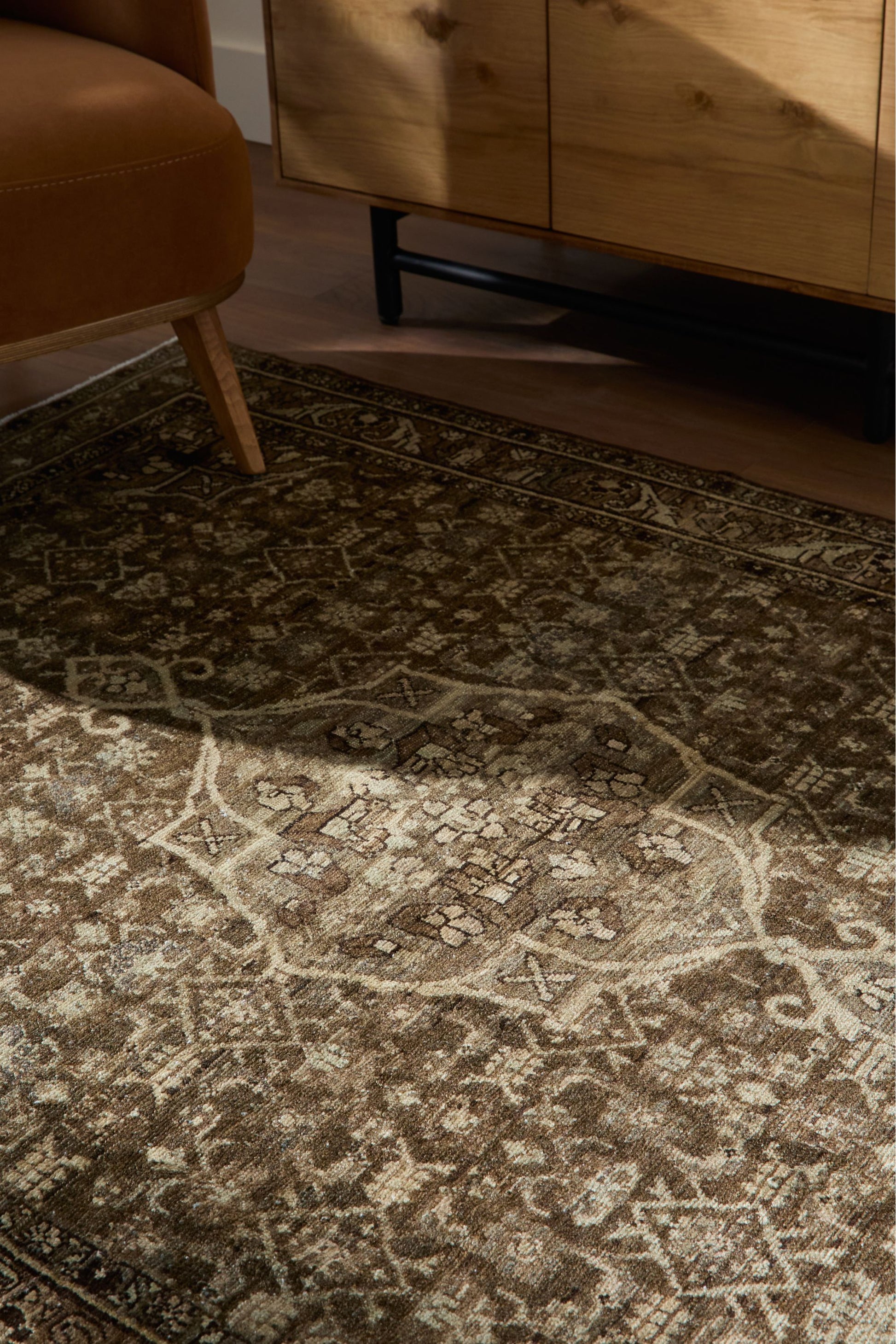 District Loom Vintage Turkish Scatter Rug Neriah