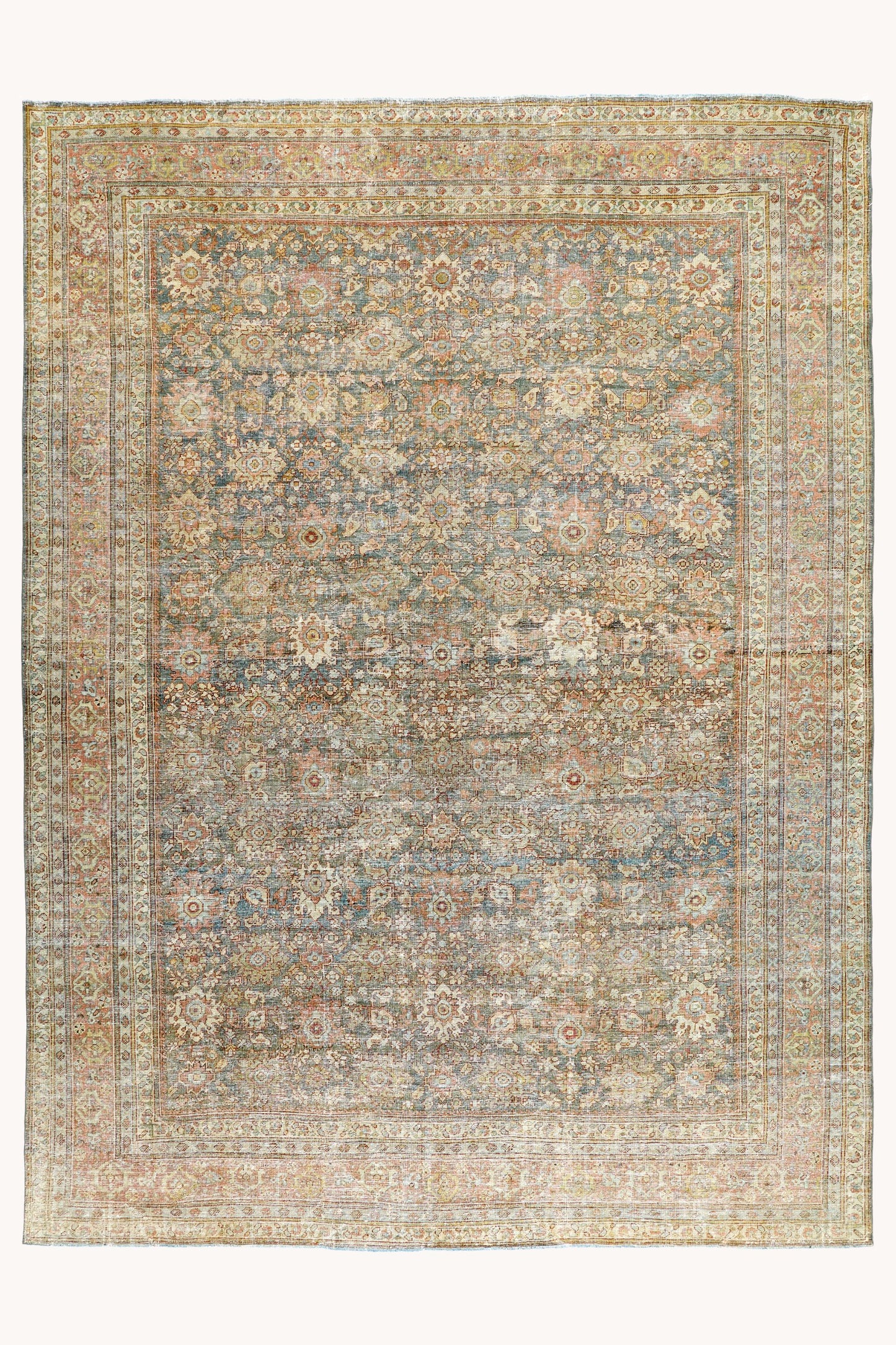 District loom Vintage Area Rug Reed