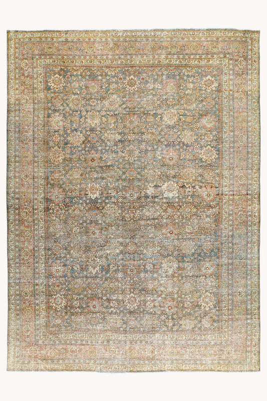 District loom Vintage Area Rug Reed