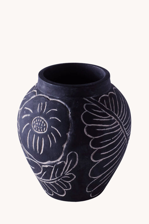 Frida Vase Small Black | Dusty Deco