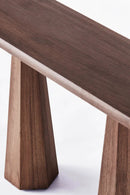 District Loom X Dusty Deco Hexagon Console Table Stained Ash