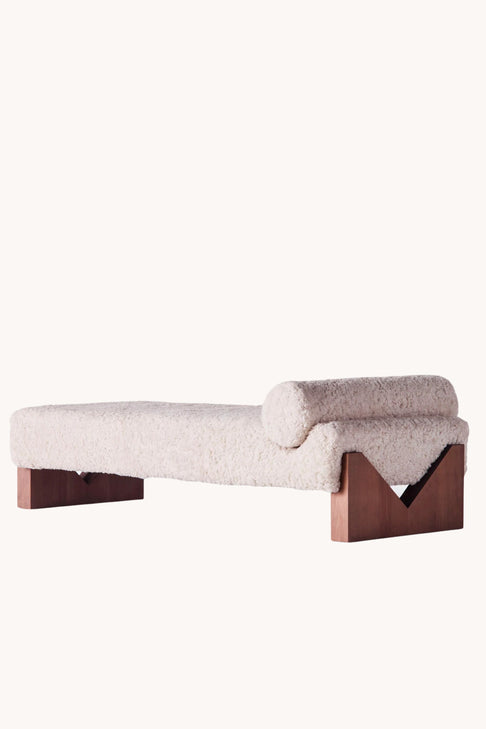 Dusty Deco V Daybed Sheepskin x District Loom