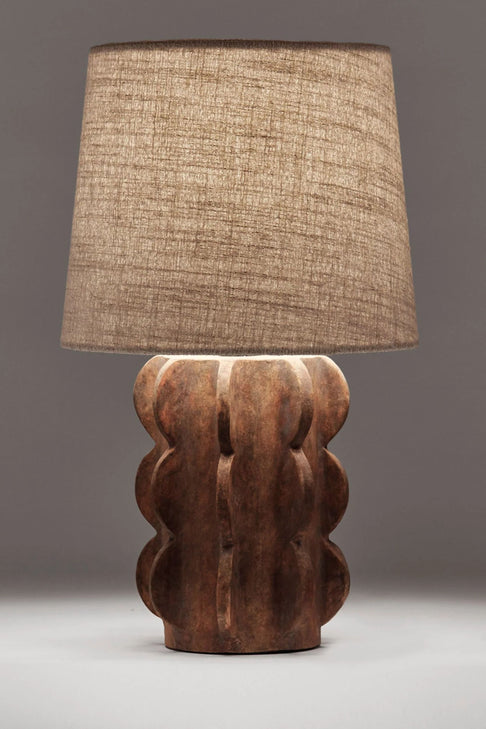 Dusty Deco Arcissimo Table Lamp Brown Small x District Loom