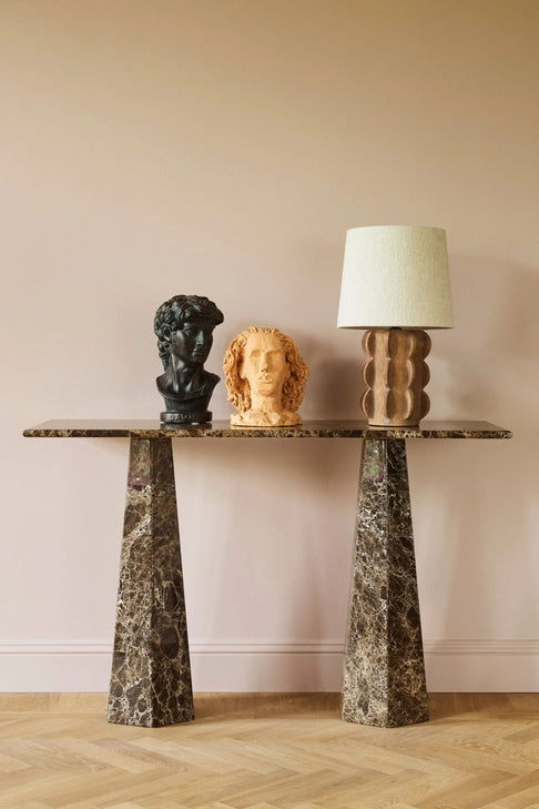 Dusty Deco Arcissimo Table Lamp Brown Small x District Loom