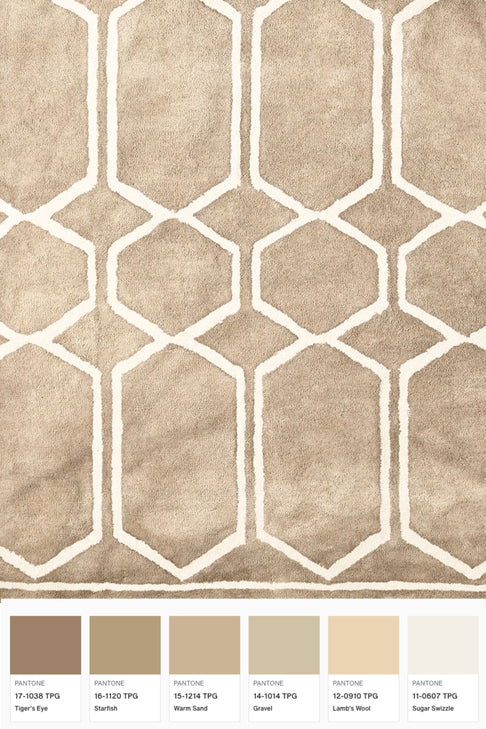 Dusty Deco Tie Dye Beige Rug at District Loom