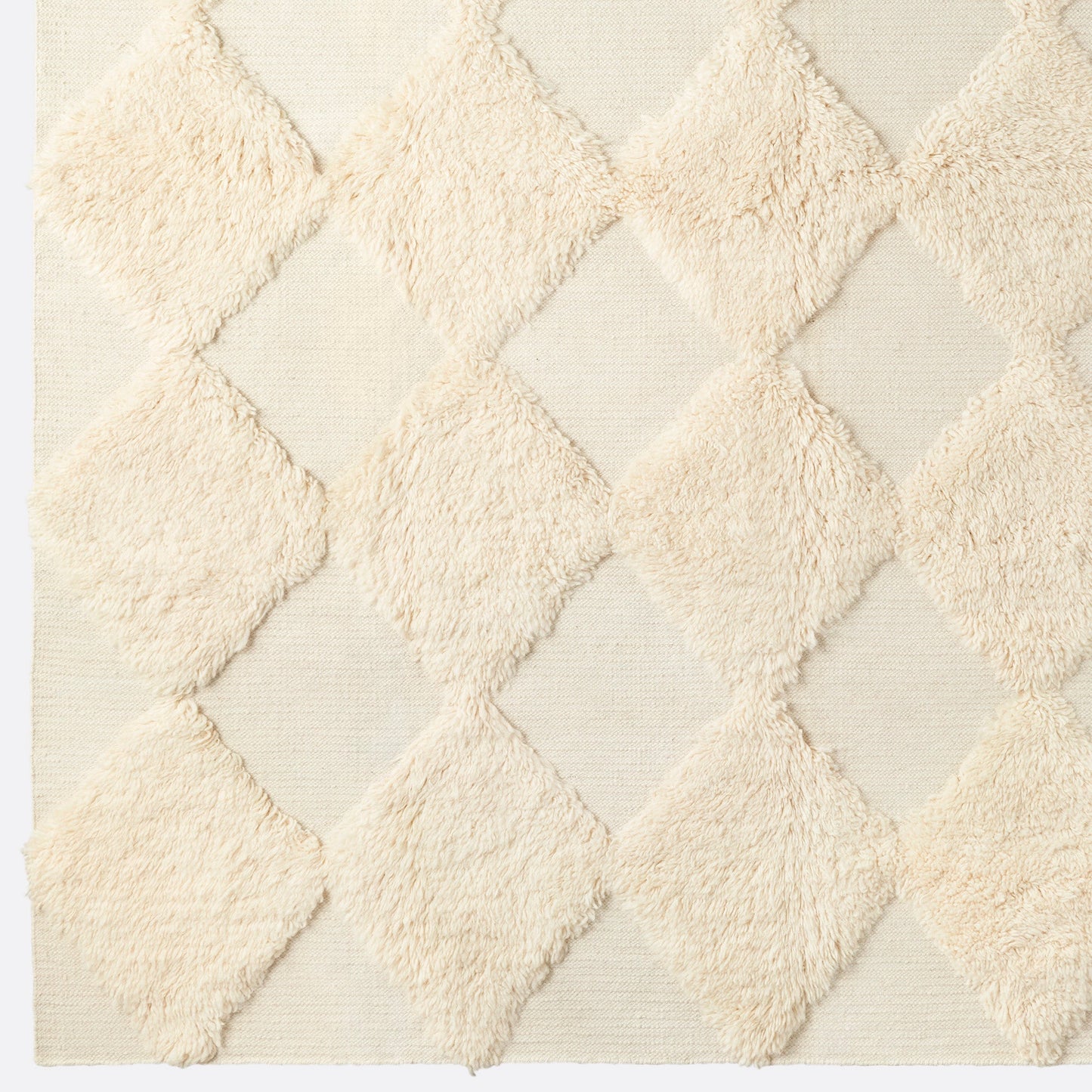 District Loom X Dusty Deco Chess Rya White Rug