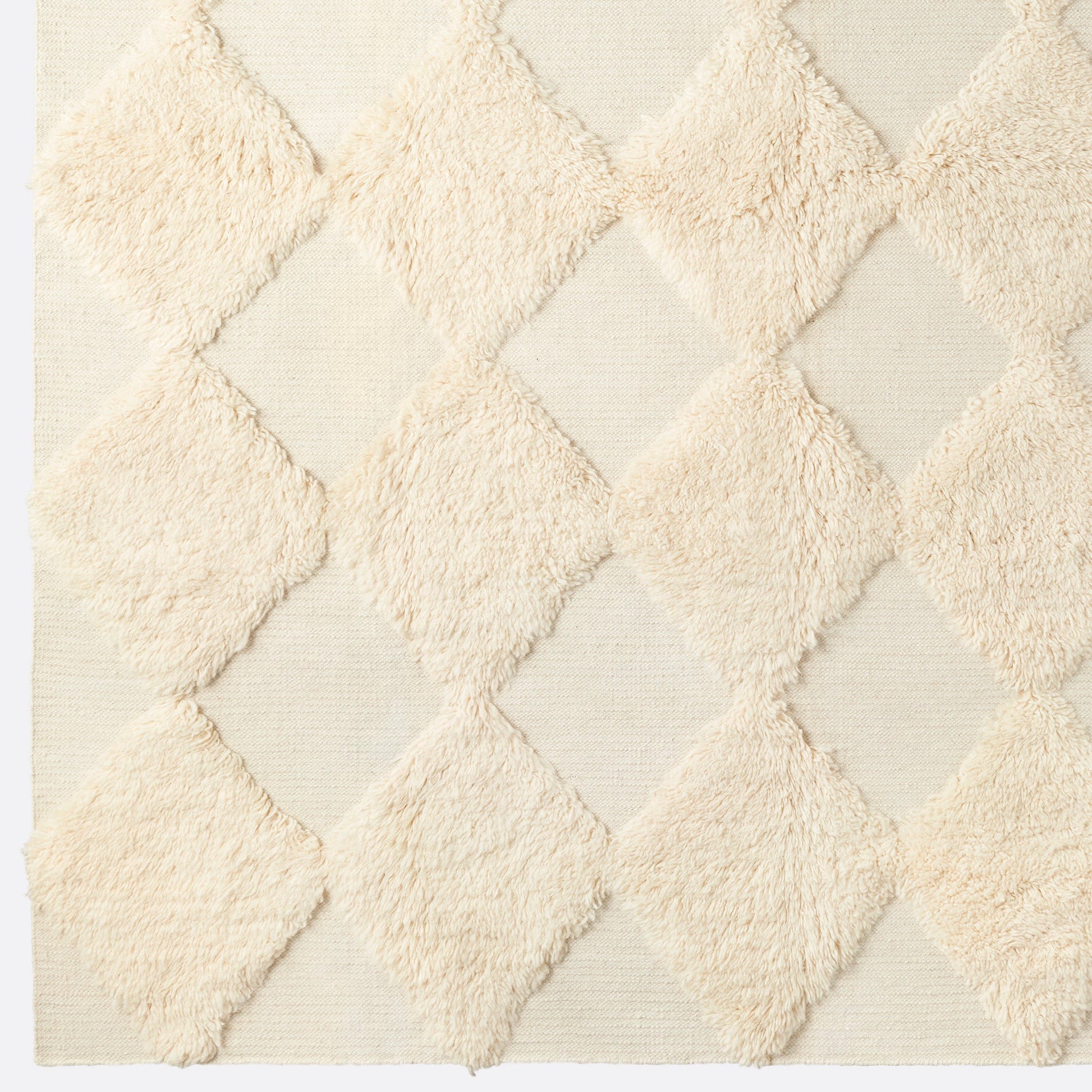 District Loom X Dusty Deco Chess Rya White Rug