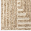 Shaggy Labyrinth Beige Rug
