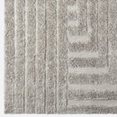 Shaggy Labyrinth Grey Rug