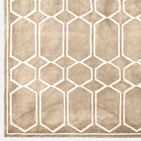 Tie Dye Beige Rug