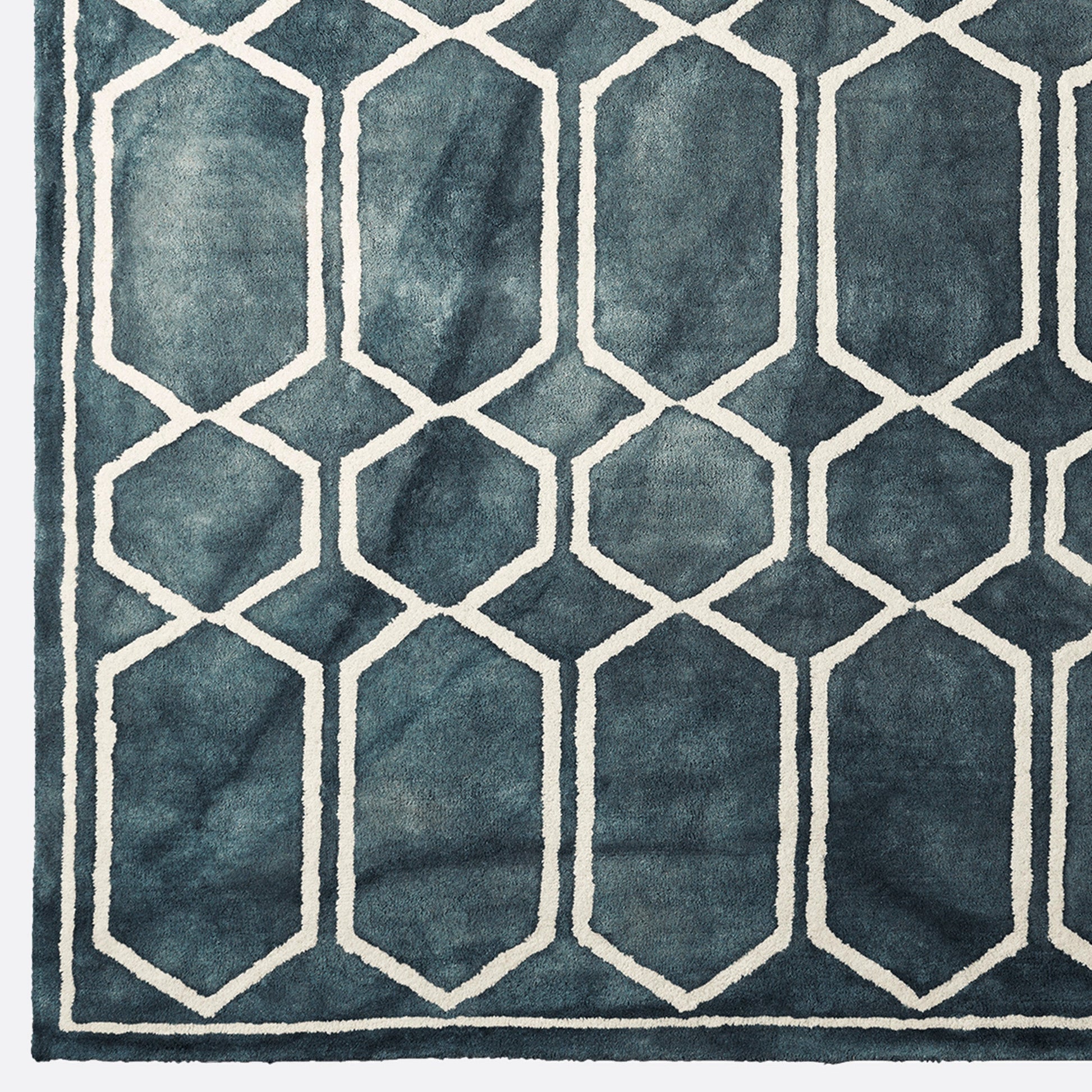 District Loom X Dusty Deco Tie Dye Graphite Ink Rug