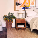 V Bedside Table Beech