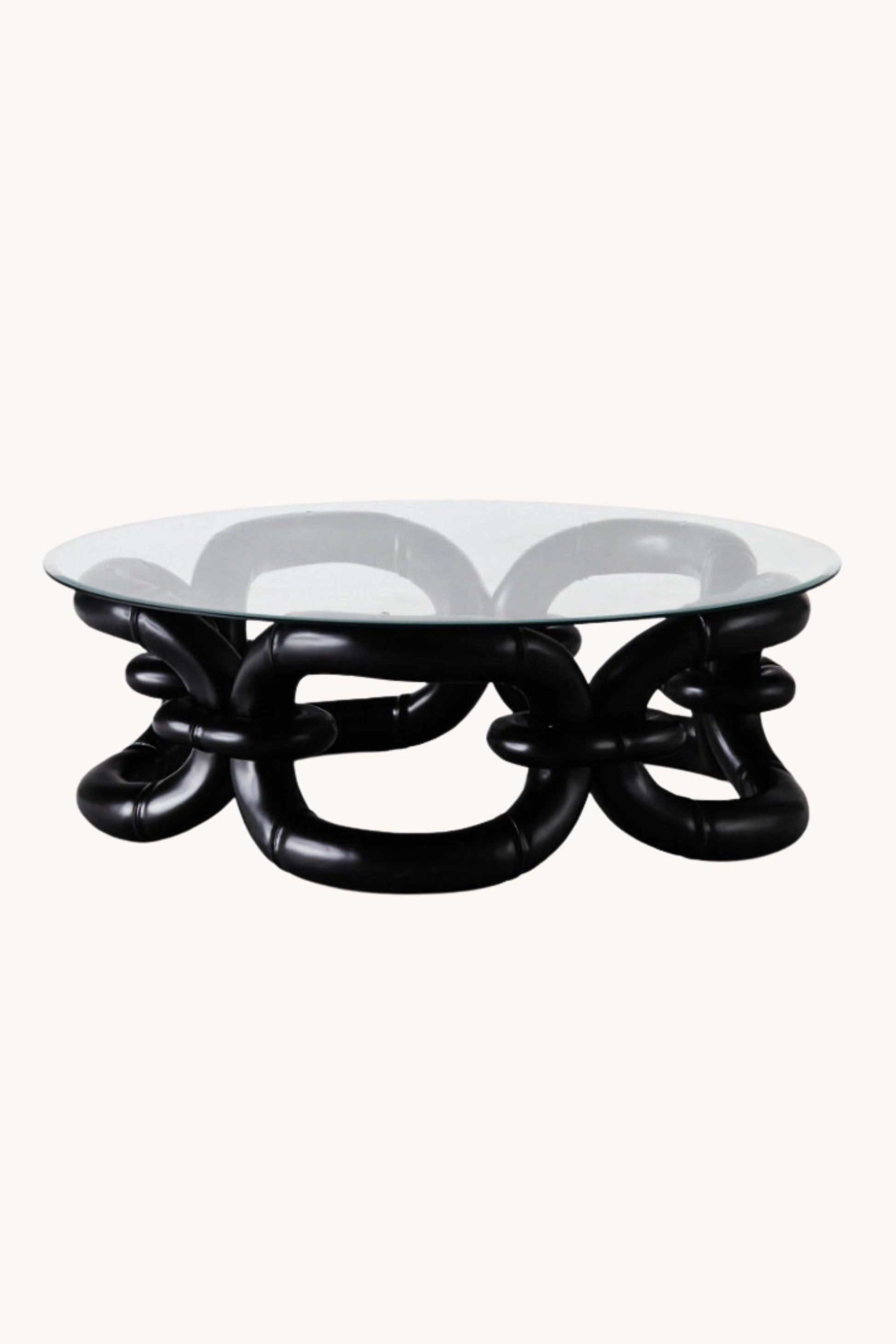 Dusty Deco X District Loom Bamboo Bracelet Sofa Table Black
